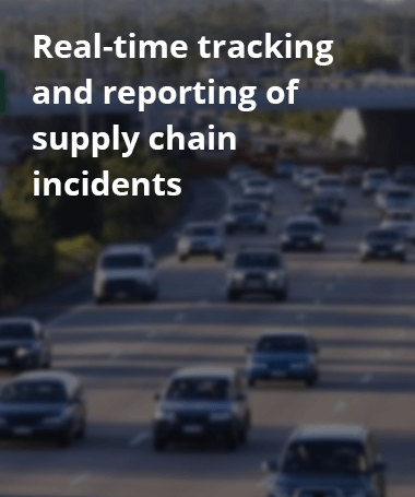 Real-time tracking and reporting of supply chain incidents